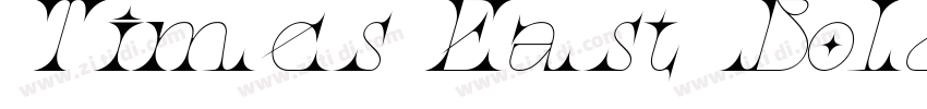 Times East BoldItali字体转换